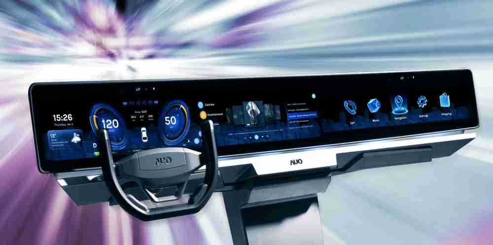 巨星国际开拓前瞻显示技术创新应用，，，结合优异整合设计能力，，，，开发智能车载FIDM Plus一体化显示方案，，让驾驶操作与车内娱乐体验再进化