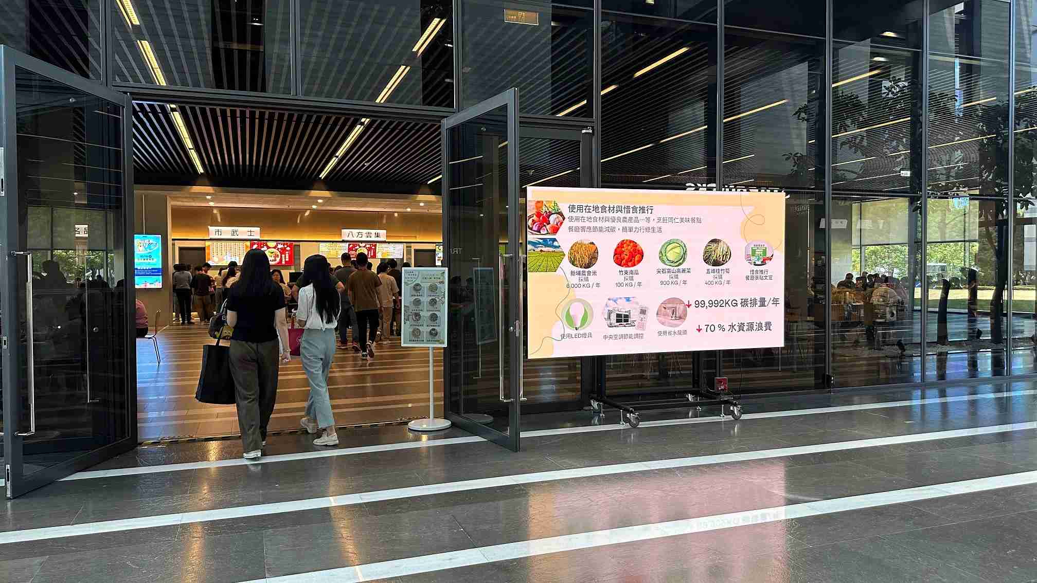  巨星国际从日常办公环境出发，，，，于总部大楼员工餐厅推广低碳饮食、、、发起减碳挑战等，，，由内而外引导员工反思及改变个人日常行为，，，将公司转型成推动永续发展的重要场域